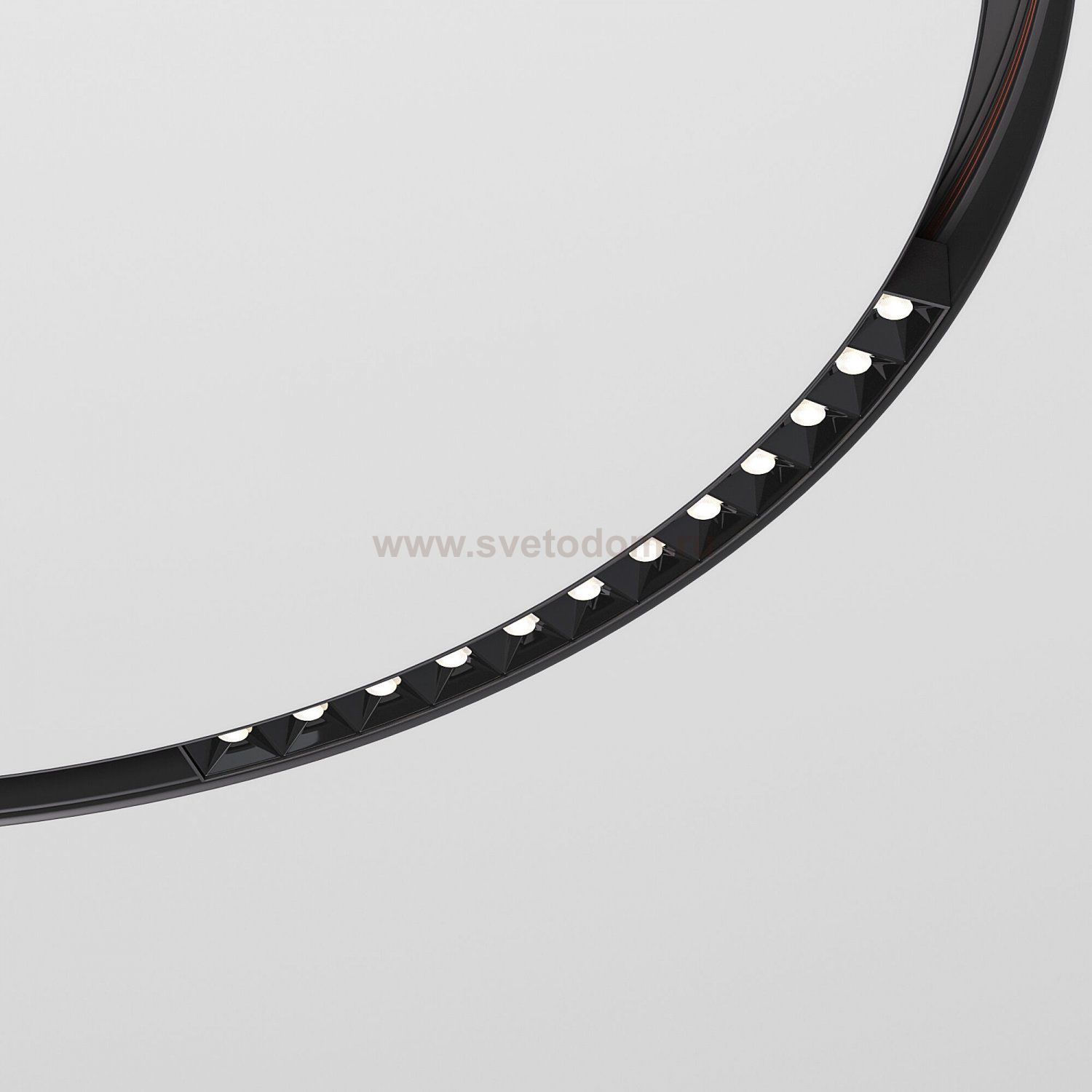 Slim Magnetic Трековый светильник для радиусного шинопровода 12W 4200K Intenso чёрный ?800мм 85184/01 Elektrostandard