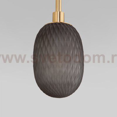 Подвесной светильник со стеклянным плафоном Eurosvet 50266/1 дымчатый