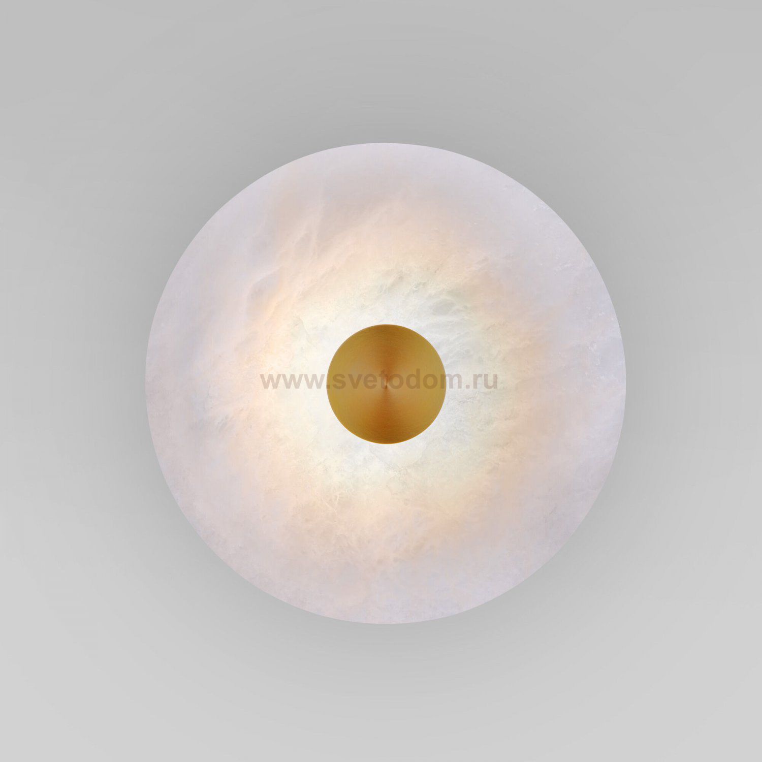 Светодиодный светильник с мраморным рассеивателем Eurosvet 40340 LED латунь