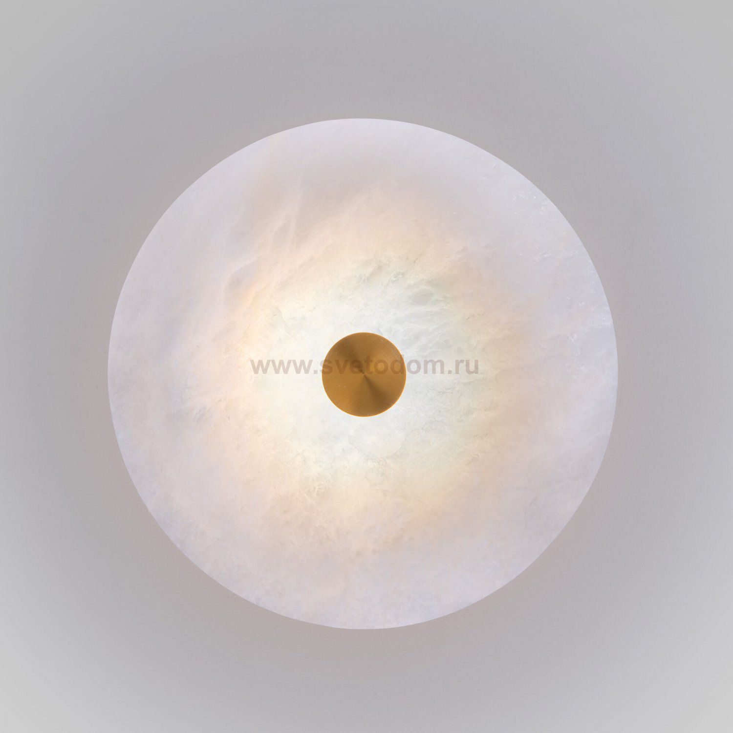 Светодиодный настенный светильник с мраморным рассеивателем Eurosvet 40341 LED латунь