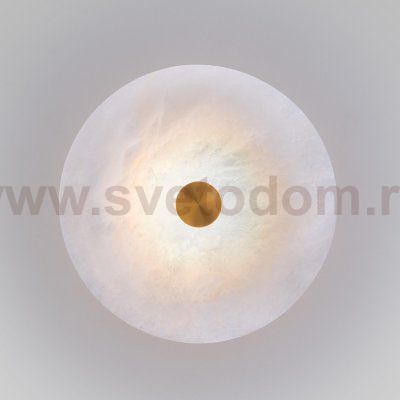 Светодиодный настенный светильник с мраморным рассеивателем Eurosvet 40341 LED латунь