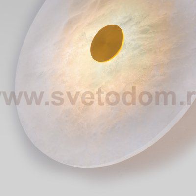 Светодиодный настенный светильник с мраморным рассеивателем Eurosvet 40341 LED латунь