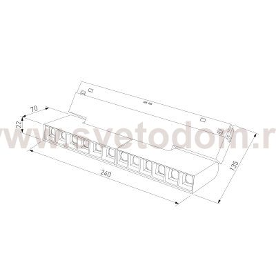 Slim Magnetic Трековый светильник 22W 4000K Mobi (чёрный) 85191/01 Elektrostandard