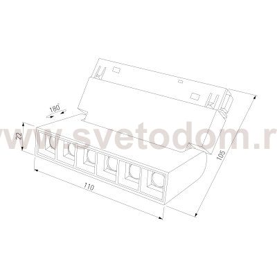 Slim Magnetic Умный трековый светильник 6W 2700-6500K Dim HL01 (черный) 85194/01 Elektrostandard
