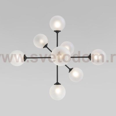 Потолочный светильник со стеклянными плафонами Eurosvet 50383 черный