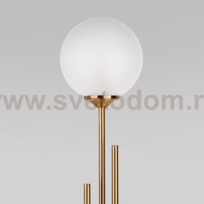 Напольный светильник со стеклянными плафонами Eurosvet 01383/3 латунь