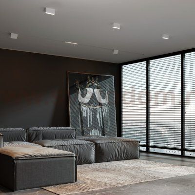 Светильник потолочный светодиодный 10W 3000K белый Block 25109/LED Elektrostandard