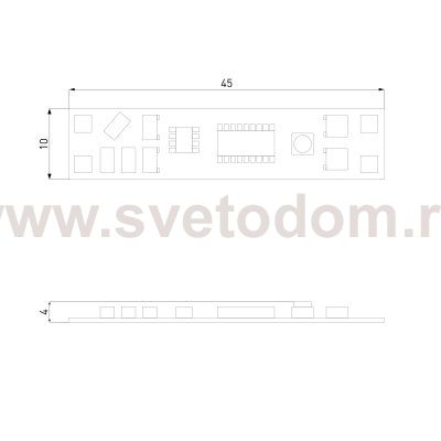 Выключатель с микроволновым датчиком движения  12/24V 60/120W 95002/01 Elektrostandard