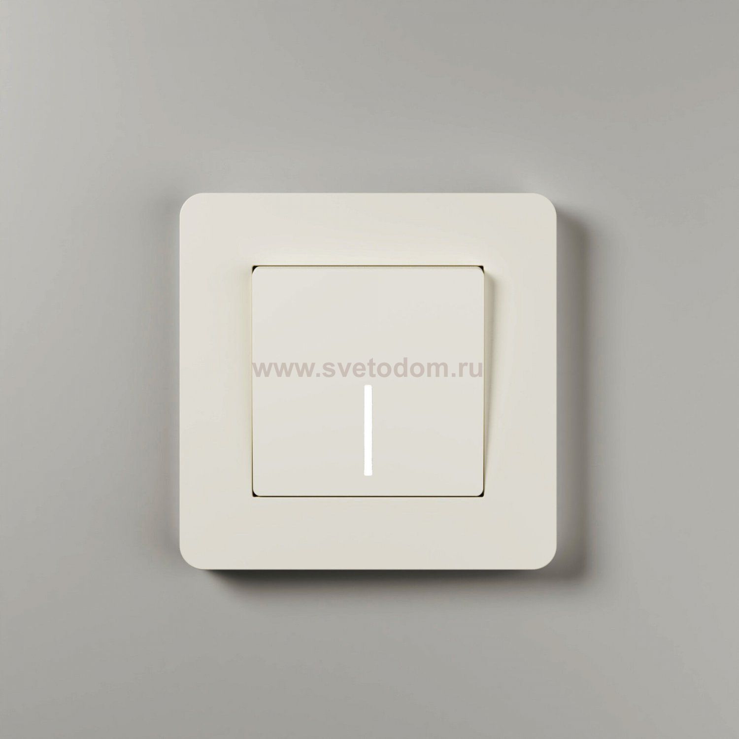 Рамка на 1 пост Split (айвори/белый,  soft-touch) Werkel W0013066