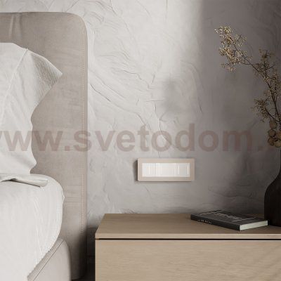 Рамка на 3 поста Split (айвори/белый, soft-touch) Werkel W0033066