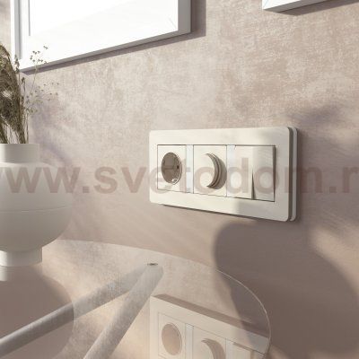Рамка на 3 поста Split (айвори/белый, soft-touch) Werkel W0033066