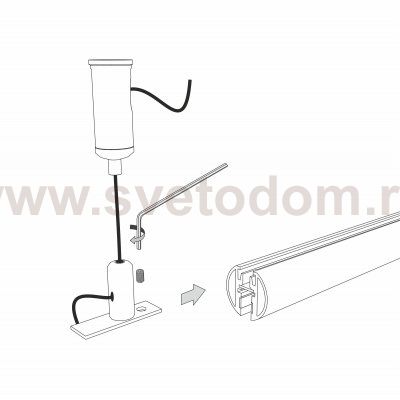 Mini Magnetic Шинопровод накладной Round черный 2м 85165/00 Elektrostandard