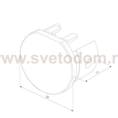 Mini Magnetic Заглушки для шинопровода Round 2шт 85202/00 Elektrostandard
