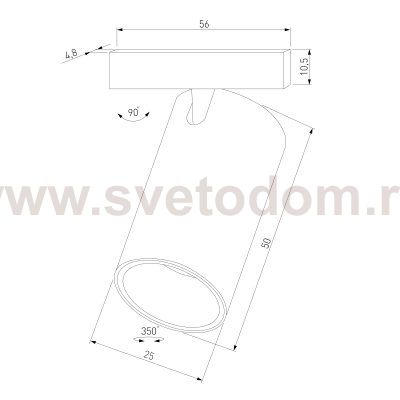 Mini Magnetic Трековый светильник 3W 3000K черный 85200/01 Elektrostandard