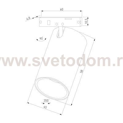 Mini Magnetic Трековый светильник 9W 3000K белый/черный 85203/01 Elektrostandard