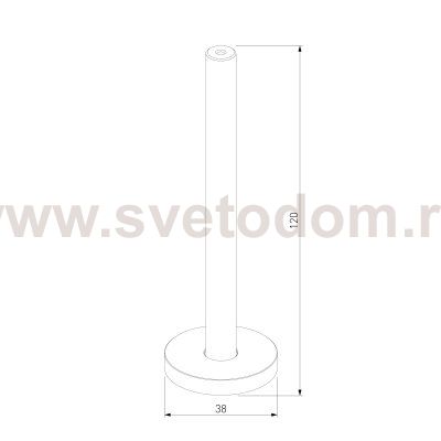 Mini Magnetic Настенно-потолочное крепление для шинопровода Round 85200/00 Elektrostandard