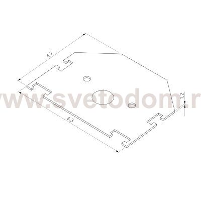 Slim Magnetic Заглушки для шинопровода в натяжной потолок 85204/00 черный 2 шт. 85206/00 Elektrostandard