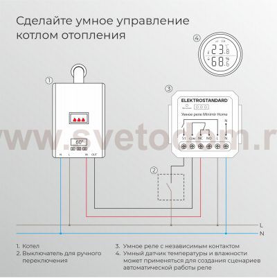 Реле Умный дом с независимым контактом 76010/00 Elektrostandard