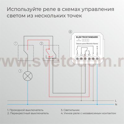 Реле Умный дом с независимым контактом 76010/00 Elektrostandard