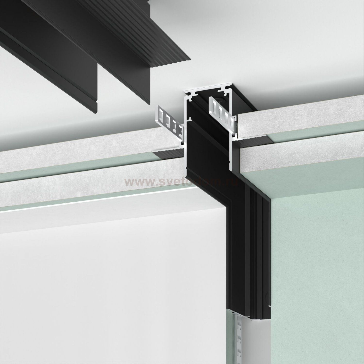 Slim Magnetic Коннектор угловой внутренний для встраиваемого шинопровода под ГКЛ 12,5мм черный 85211/00 Elektrostandard