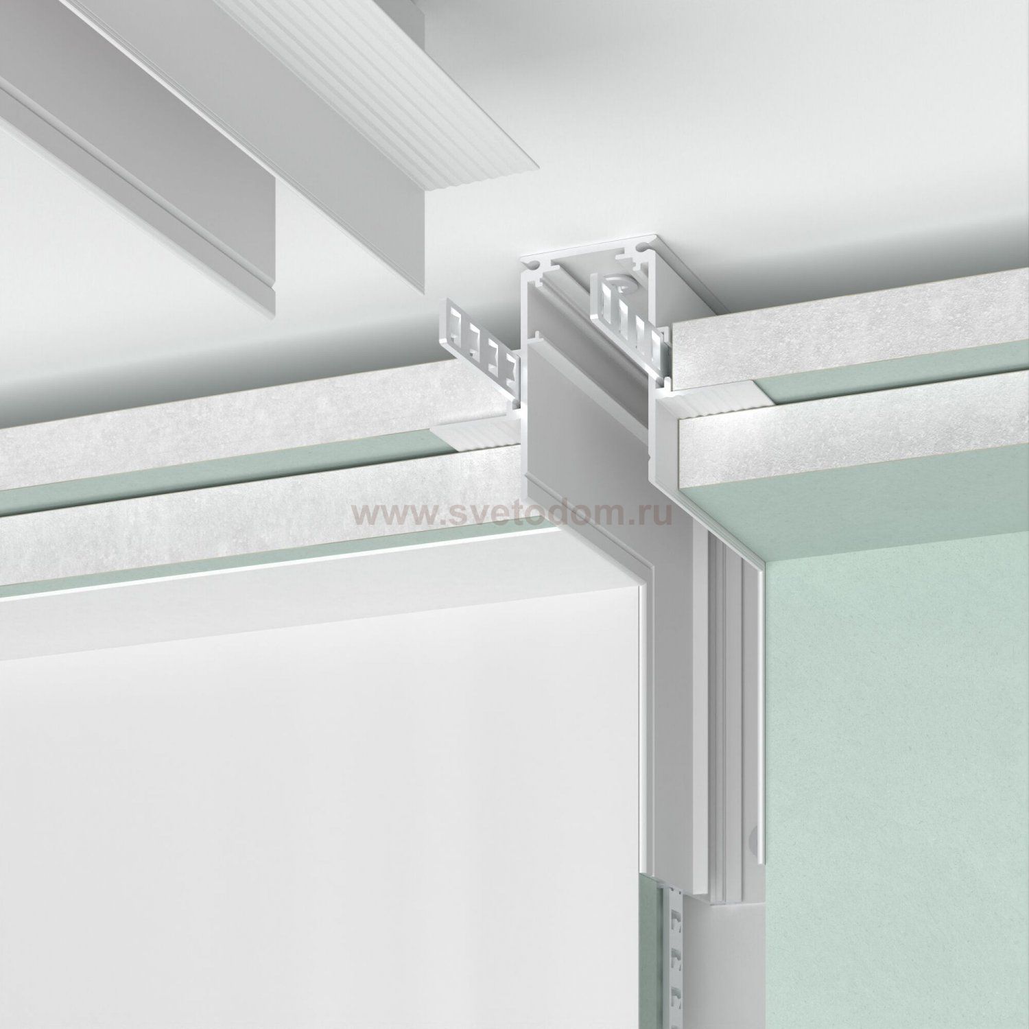 Slim Magnetic Коннектор угловой внутренний для встраиваемого шинопровода под ГКЛ 12,5мм белый 85211/00 Elektrostandard