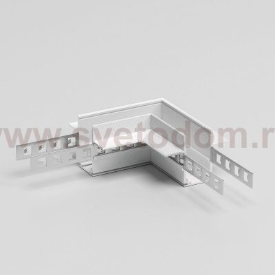 Slim Magnetic Коннектор угловой для встраиваемого шинопровода под ГКЛ 12,5мм белый 85212/00 Elektrostandard
