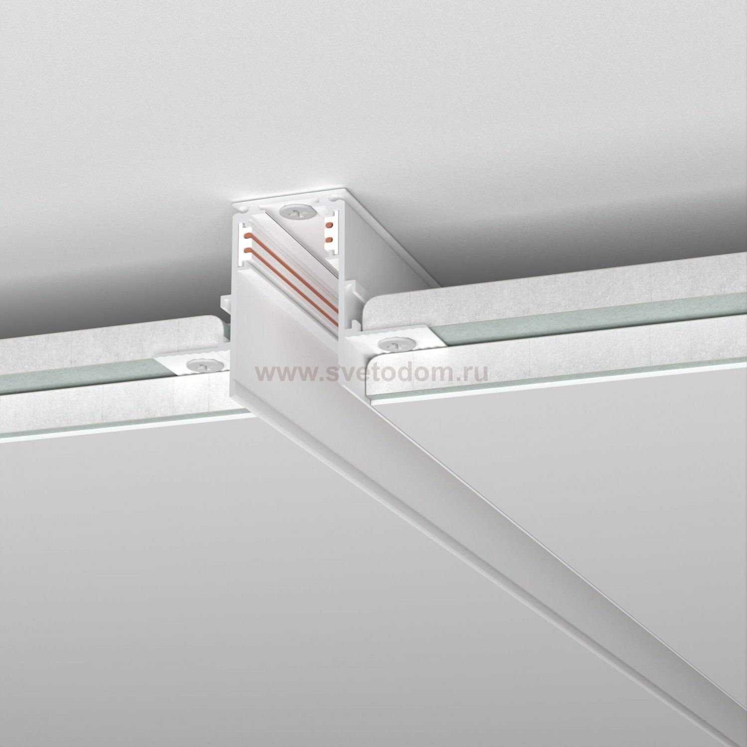 Slim Magnetic Шинопровод встраиваемый под ГКЛ 9,5мм белый 3м 85210/00 Elektrostandard