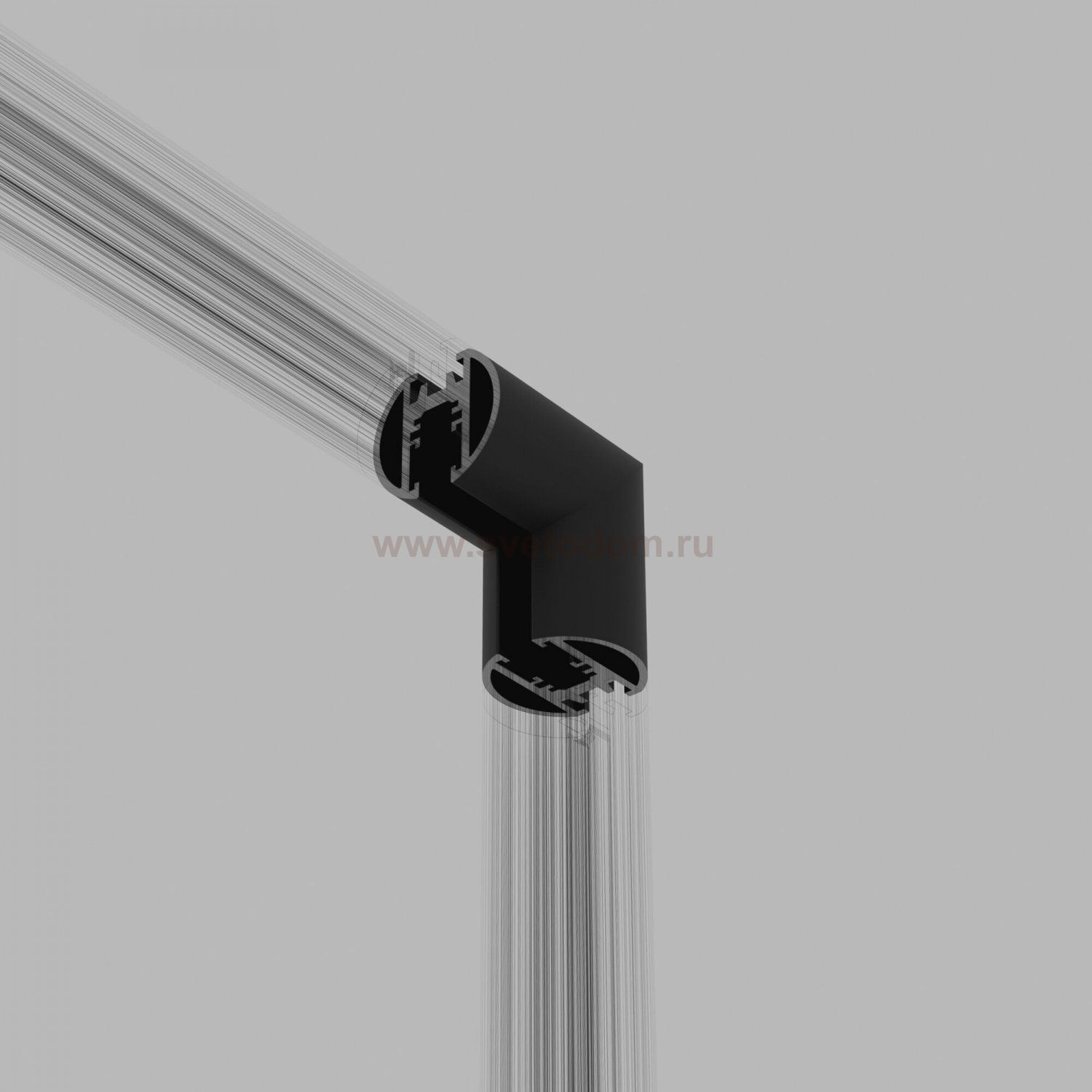 Mini Magnetic Коннектор угловой внутренний для накладного шинопровода Round черный 85216/00 Elektrostandard