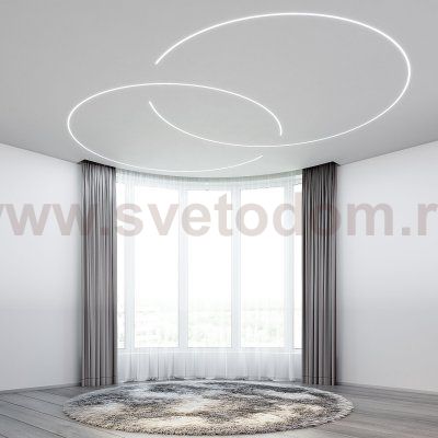 LL-2-ALP024 Встраиваемый гибкий алюминиевый профиль под ГКЛ 9,5мм (под ленту до 9,5mm) LL-2-ALP024 Elektrostandard