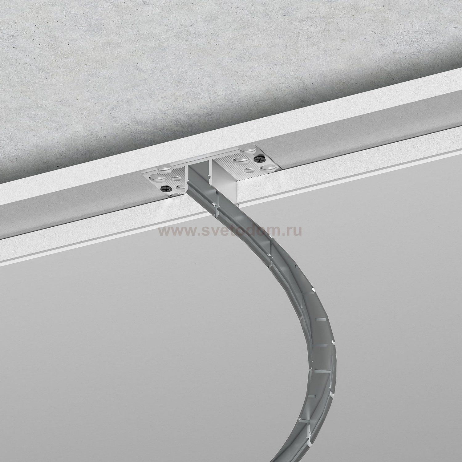 LL-2-ALP024 Встраиваемый гибкий алюминиевый профиль под ГКЛ 9,5мм (под ленту до 9,5mm) LL-2-ALP024 Elektrostandard