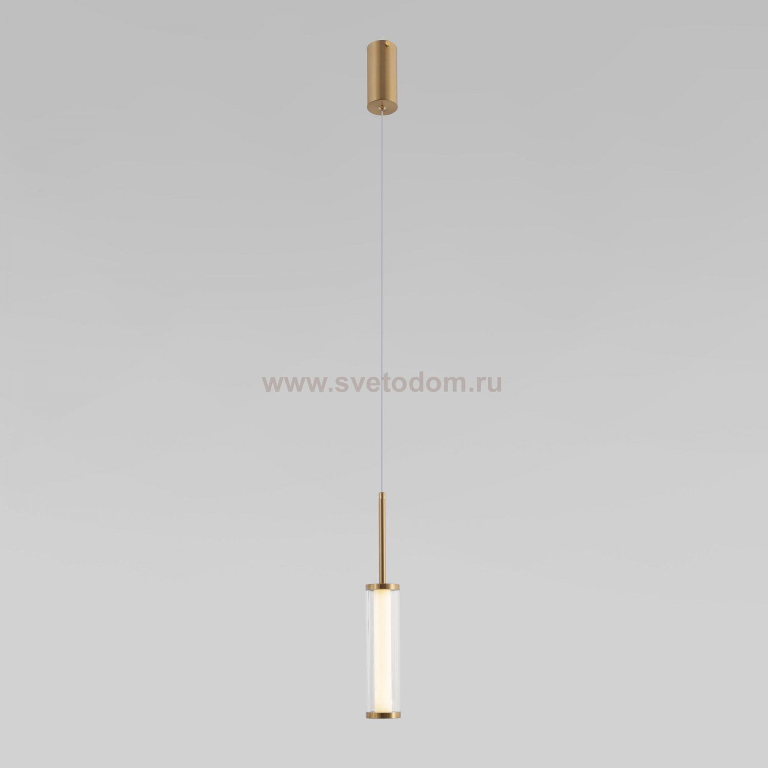 Подвесной светодиодный светильник 50386/1 LED латунь Eurosvet