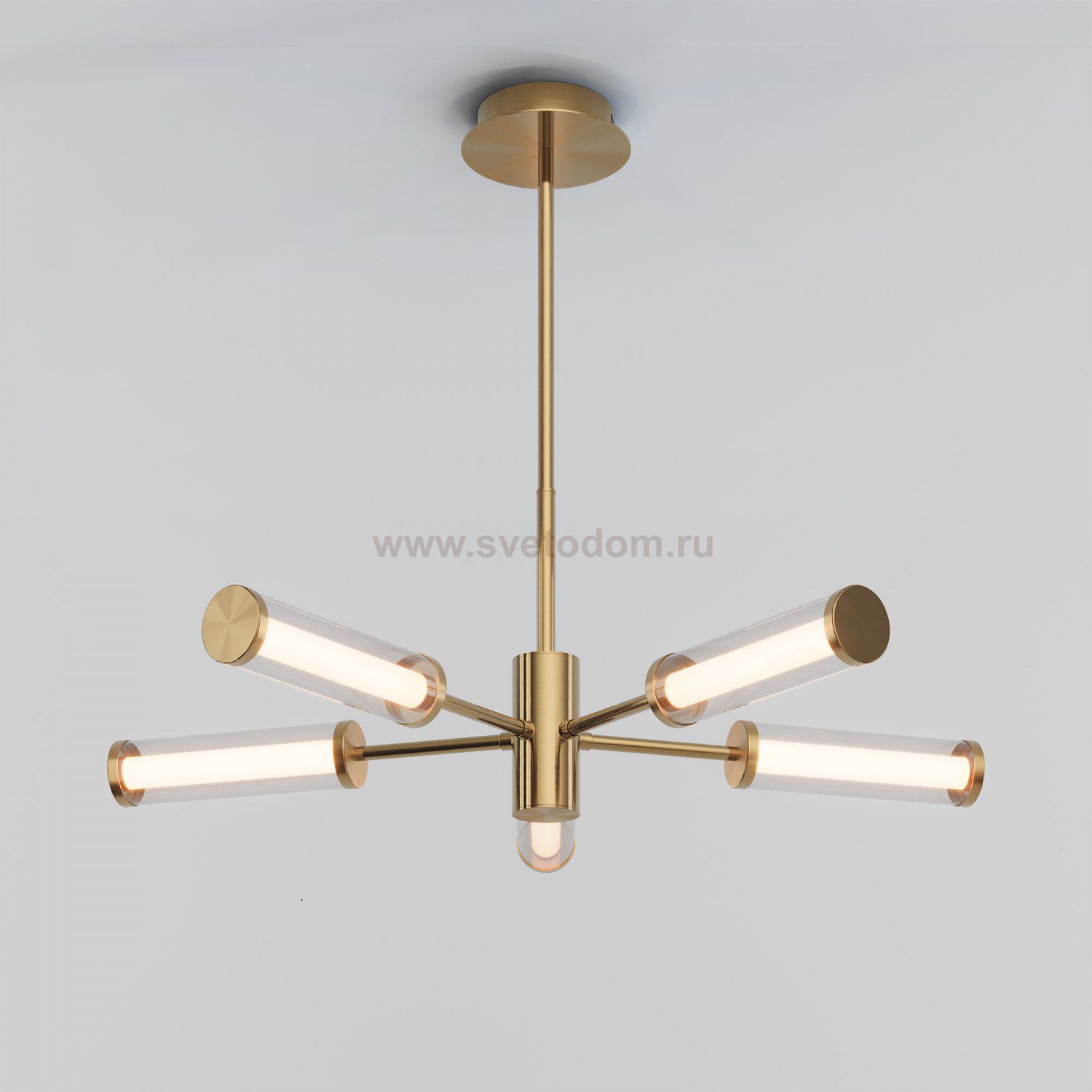 Потолочный светодиодный светильник 50386/5 LED латунь Eurosvet