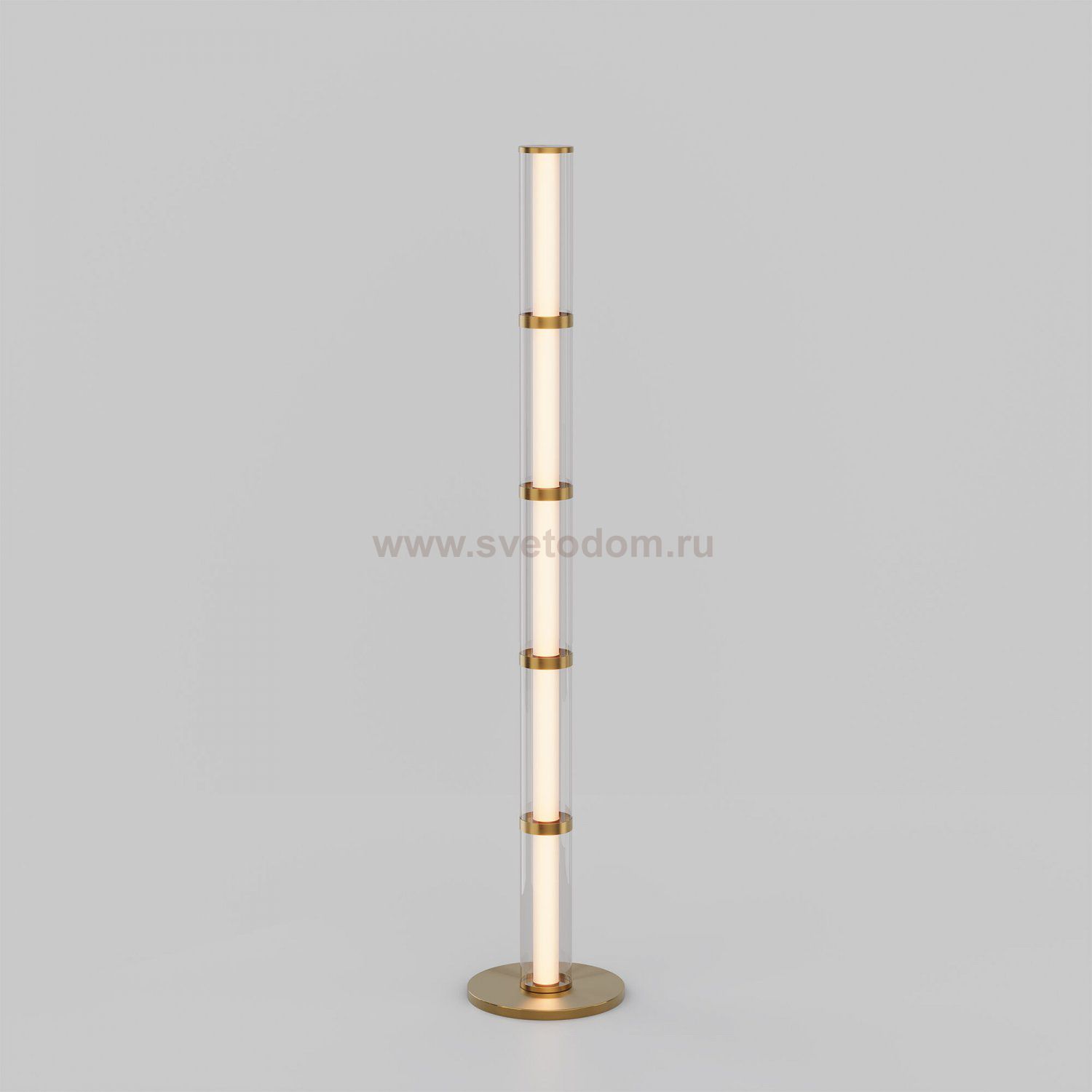 Напольный светодиодный светильник 80537/1 латунь Eurosvet