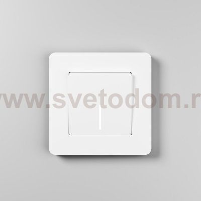 Рамка на 1 пост Split (белый/черный, soft-touch) Werkel W0013068