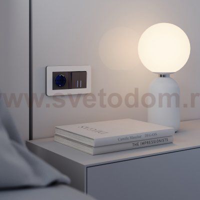 Рамка на 2 поста Split (белый/черный, soft-touch) Werkel W0023068