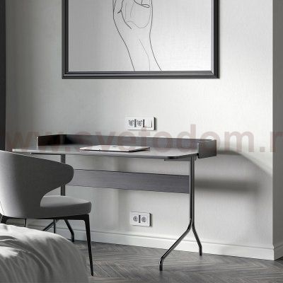 Рамка на 3 поста Split (белый/черный, soft-touch) Werkel W0033068