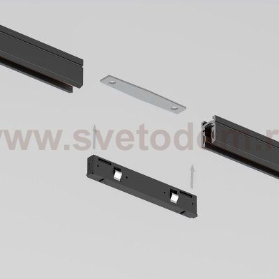 Mini Magnetic Прямой коннектор черный 95131/00 Elektrostandard