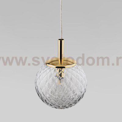 Подвесной светильник со стеклянным плафоном Eurosvet 759 Cadix Gold