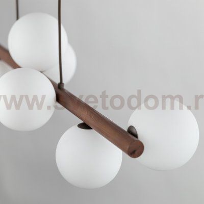 Подвесной светильник со стеклянными плафонами Eurosvet 10273 Estera Wood