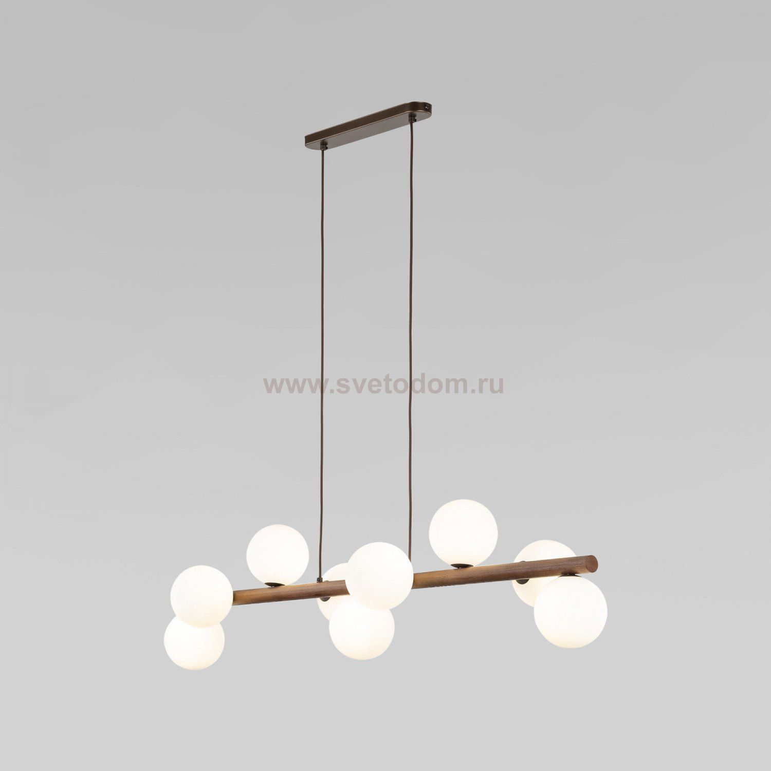 Подвесной светильник со стеклянными плафонами Eurosvet 10273 Estera Wood