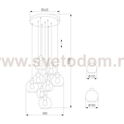 Подвесной светильник Eurosvet 10208 Cubus