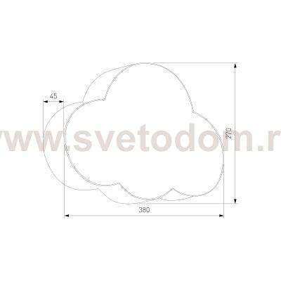 Настенный светильник с тканевым абажуром Eurosvet 4967 Cloud