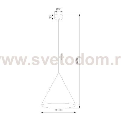 Подвесной светильник Eurosvet 10038 Cono