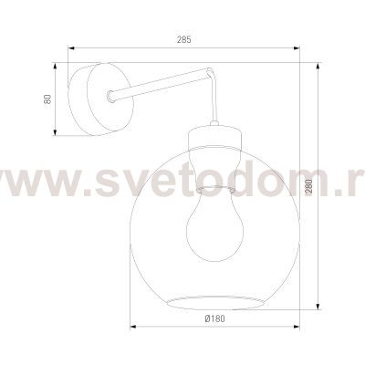 Настенный светильник со стеклянным плафоном Eurosvet 4135 Cubus