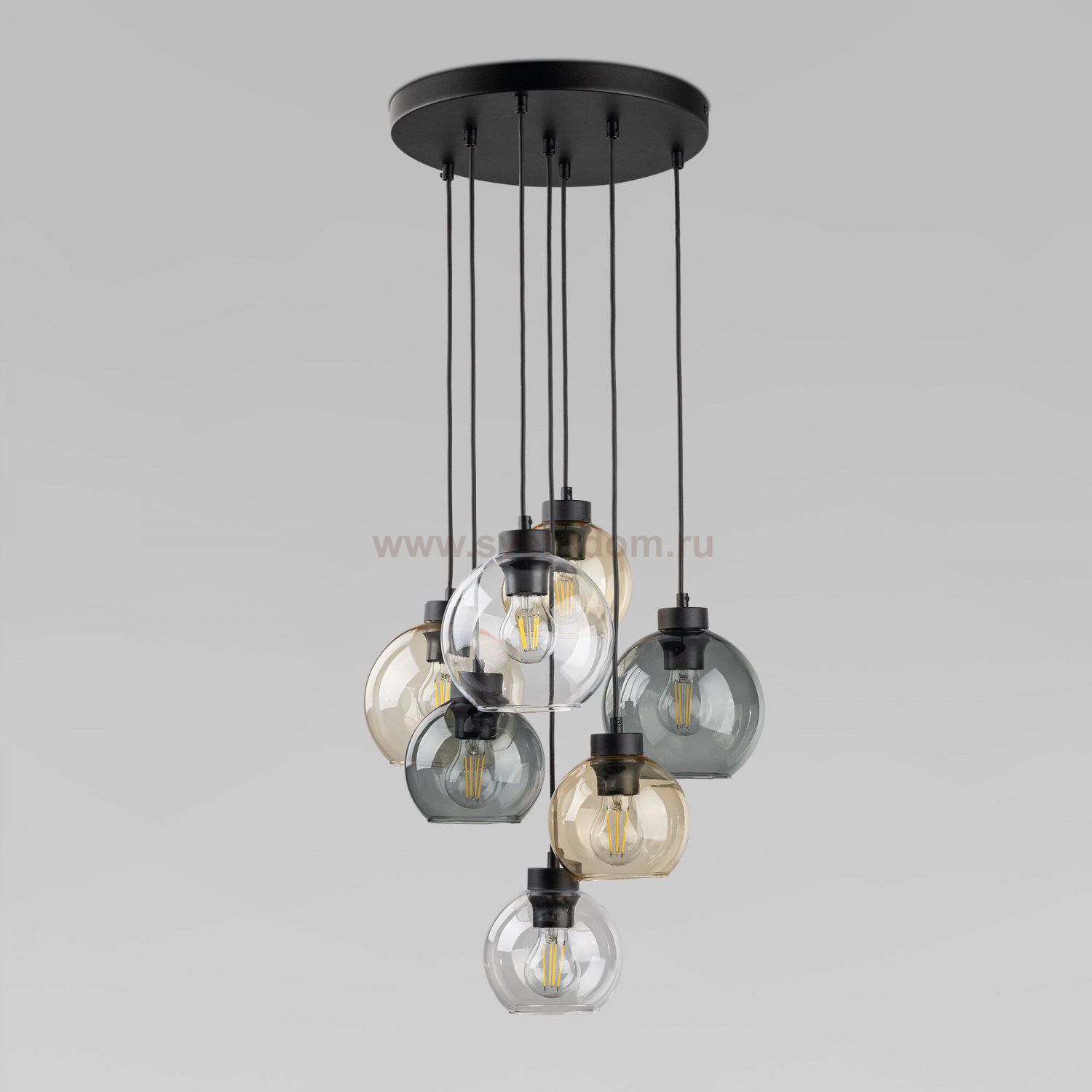 Подвесной светильник со стеклянными плафонами 10246 Cubus TK Lighting