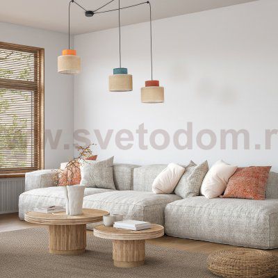 Подвесной светильник с тканевым рассеивателем 3140 Duo TK Lighting