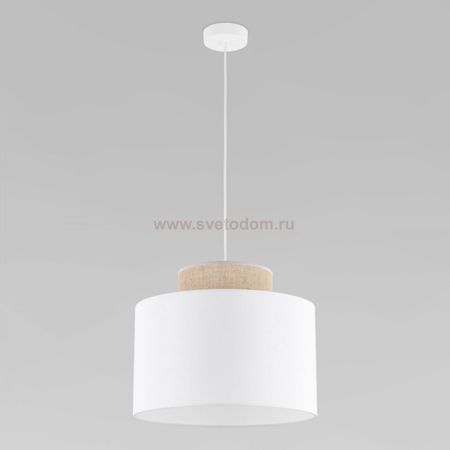 Подвесной светильник с тканевым рассеивателем 1856 Duo TK Lighting
