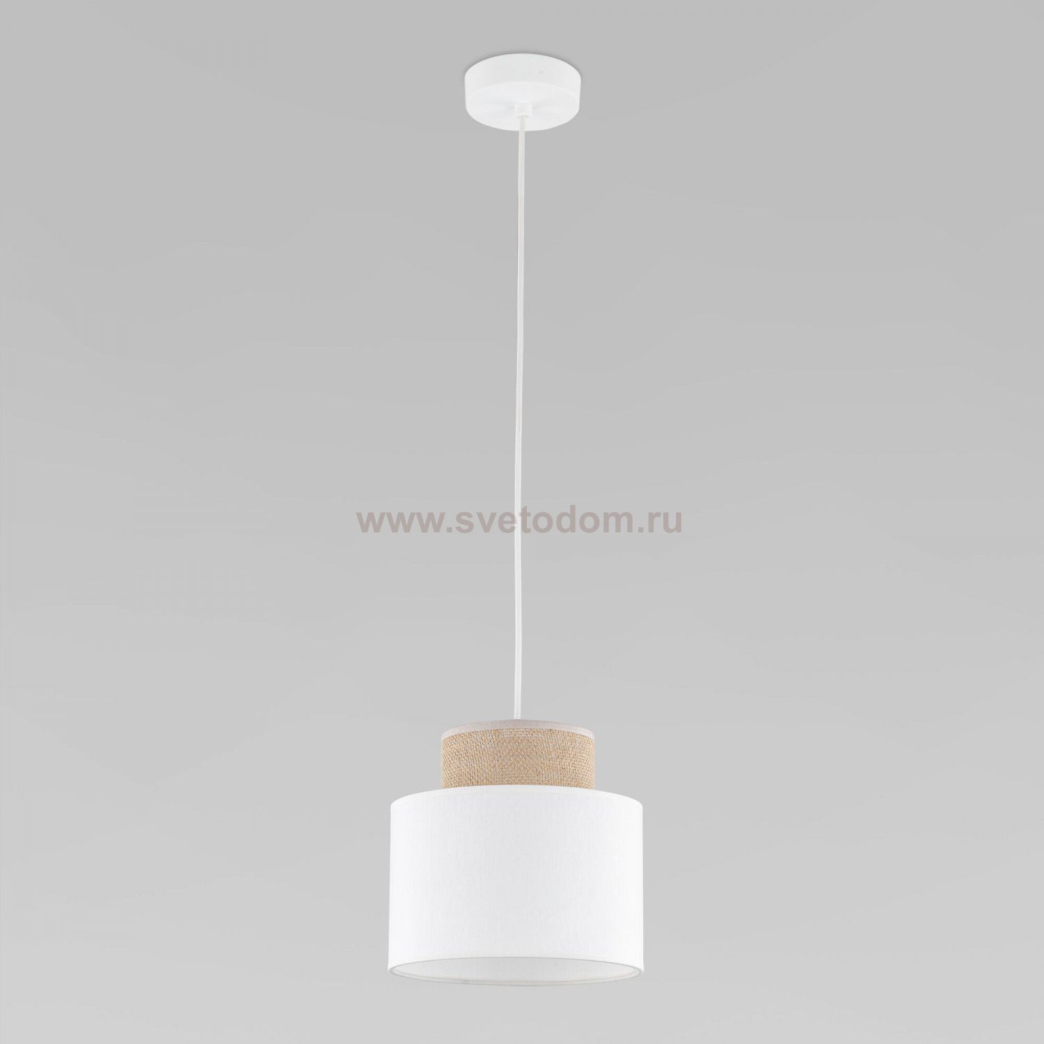 Подвесной светильник с тканевым рассеивателем 10078 Duo TK Lighting