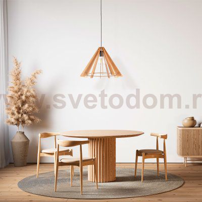 Подвесной светильник с деревянным рассеивателем 6586 Eris TK Lighting