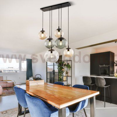 Подвесной светильник со стеклянными плафонами 4819 Esme TK Lighting